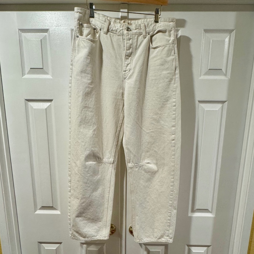 Madewell The Darted Barrel Leg Jean - 29Tall - Vintage Canvas - Like New